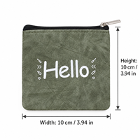 Pochette zippée en Tyvek, porte-monnaie léger, petit sac de rangement, trousse à crayons, organiseur de cosmétiques avec porte-clés pour les voyages et les cadeaux