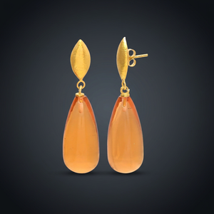 Pendientes Colgantes Hechos a Mano con Aleación de Metales Preciosos y Piedras Preciosas, Estilo Étnico para Fiesta - Product Image 2