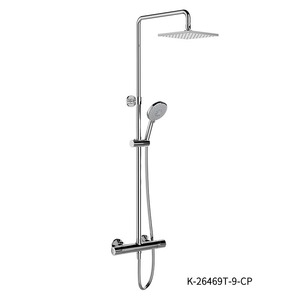 ฝักบัวอาบน้ำแบบปรับหมุนได้ รุ่น Zile K-26469T-9-CP หัวฉีดขนาดใหญ่ ควบคุมอุณหภูมิคงที่ วัสดุทองเหลืองคุณภาพสูง สำหรับโรงแรม - Product Image 6