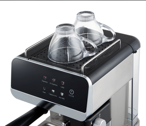 <span class=keywords><strong>เครื่อง</strong></span>ชง<span class=keywords><strong>กาแฟ</strong></span>เอสเพรสโซ่อัตโนมัติแบบหม้อต้มคู่ สเตนเลสสตีล พร้อมถังนมในตัว ปลั๊กแบบ EU พกพาสะดวกสำหรับใช้ในโรงแรม - Product Image 5