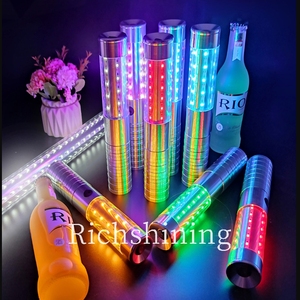 RICHSHINING LED Champagne Strobe <span class=keywords><strong>Baton</strong></span> OEM en alliage d'aluminium LED Spark Light Flash Dance Wand pour Luxury Bar Party Nightclub - Product Image 5