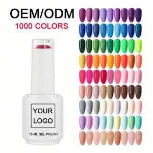 Fournitures professionnelles pour ongles OEM, vernis à ongles en gel à retirer par trempage, couleur personnalisée, étiquette privée, vernis à ongles en gel UV/LED pour salon de manucure - Product Image 1