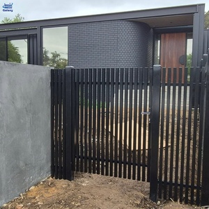 Clôture en aluminium noir thermolaqué de style latte <span class=keywords><strong>40x40</strong></span> - Product Image 1