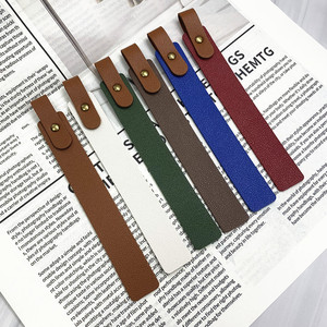 In-stock PU leather color-block <b>bookmarks</b>, long strip reading binders, Bible <b>bookmarks</b>, student stationery wholesale. - Product Image 1