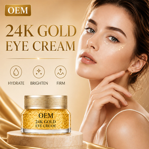 Crema <span class=keywords><strong>de</strong></span> Ojos <span class=keywords><strong>de</strong></span> Oro 24K <span class=keywords><strong>de</strong></span> Marca Privada, Colágeno y Péptidos, Antienvejecimiento, Reparación <span class=keywords><strong>de</strong></span> Arrugas, Ojeras, Reafirmante, Hidratante - Product Image 1