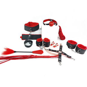 Kit de Bondage de Cuero BDSM al por Mayor para Parejas, con Arnés, Látigo y Accesorios SM para Uso Adulto - Product Image 5