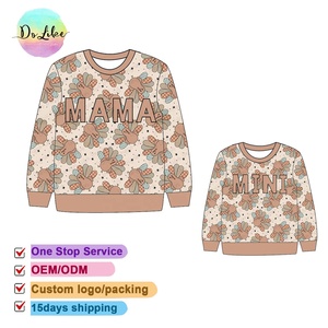 เสื้อสเวตเชิ้ตโอเวอร์ไซส์ Western Booty Mama และ Mini สำหรับผู้หญิง ผลิตจากผ้าฝ้ายบамбуคแบบเฟรนช์เทอร์รี่ คอกลม - Product Image 5