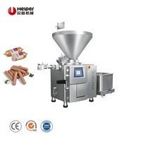 Machine de traitement de la viande Helper : Remplisseuse automatique de saucisses avec moteur et pompe de 9,7 kW, remplisseuse de saucisses sous vide 3 tonnes/h