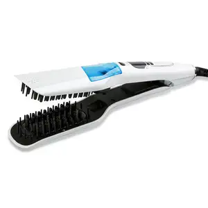 Electronic Hair And Curler 2 In 1 Hair Iron Hot Comb Straightener Electric Hair Straightener
