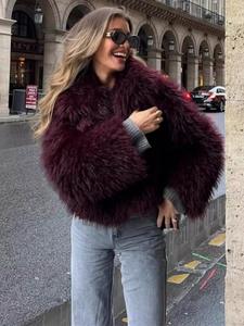 <span class=keywords><strong>Cappotto</strong></span> Invernale da <span class=keywords><strong>Donna</strong></span> in Pelle di Pecora Mongola Bianca Soffice <span class=keywords><strong>con</strong></span> Riccioli, Vera <span class=keywords><strong>Pelliccia</strong></span> in Lana - Product Image 3