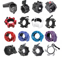 Accessoires de gymnastique Clips Olimpic Lifting Magnétique Open Quick Grip Custom Fitness Barbell Lock Bar Colliers Pinces