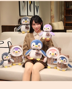 Nouveauté : Peluches Kawaii 20cm 30cm, Peluche <span class=keywords><strong>Pingouin</strong></span> Colorée, Peluches Douces pour Enfants - Product Image 3