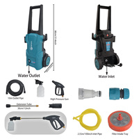 Nettoyeur haute pression électrique portable commercial 2600W, 200 bars, machine de nettoyage haute puissance, 450L/H, plastique, neuf