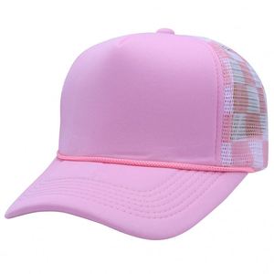 Precio de fábrica: Gorra trucker unisex de malla a cuadros con estampado deportivo 100% poliéster, transpirable, impermeable, de 5 paneles con hebilla, estilo formal y urbano. - Product Image 5