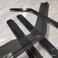 Parasol/Deflector de Ventana Duradero de PMMA para Coche, Protector Solar y de Lluvia con Cinta Adhesiva de Doble Cara para Toyota Tundra CrewMax Cab 2022-2026