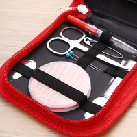 Portable ménage Kit de couture boîte bricolage broderie travail manuel outil aiguilles fil ciseaux ensemble fournitures pour la maison accessoires de voyage