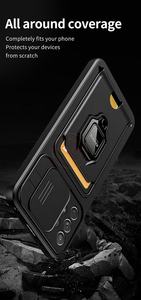 Funda de teléfono para <span class=keywords><strong>Samsung</strong></span> S22 Ultra A72, carcasa de soporte de anillo anticaída montada en el vehículo con ranura para tarjeta, venta al por mayor de fábrica - Product Image 5