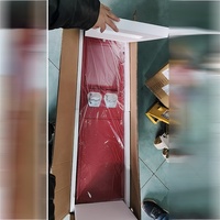 Distributeur automatique commercial d'autocollants à 2 colonnes, machine à monnayeur et distributeur de cartes pour les entreprises de tatouage et de cartes à collectionner