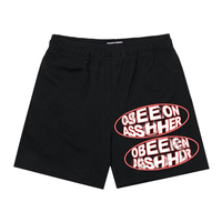 Longgar ukuran besar kustom dipotong Streetwear Jersey sepak bola celana pendek jala dan T shirt Set untuk pria