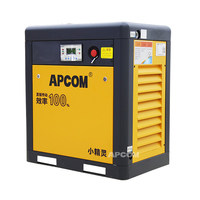 Compresor de Aire de Tornillo Industrial Portátil de 7.5KW, 40CFM, 8bar, Motor de Bajo Ruido, Suministro de Aire para Estación de Retrabajo en Taller