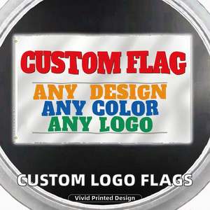 Drapeau en polyester imprimé numériquement de haute qualité 3*5 pieds, motif personnalisable, adapté aux événements et à une utilisation promotionnelle. - Product Image 2