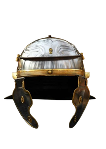 Casco de Centurión Romano Antiguo, Disfraz de Guerrero Medieval, Armadura Romana Plateada/Dorada para Cosplay y Representaciones Escénicas - Product Image 5