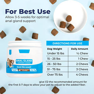 Complément Probiotique pour Glandes Anales de Chien ODM/OEM – Friandises Molles pour la Digestion – Beurre de Cacahuète, Fibres de Citrouille – Réduit le Déplacement et les Déjections - Product Image 4