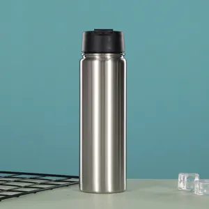 Customizable 500ml 750ml 1000ml Water Bottle Thermal Double Walled Stainless Steel Vacuum Insulated Drinking Bottle