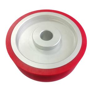 Zuverlässige Leistung Polyurethan PU Silikon Gummi Vollrolle Aluminium-Rad - Product Image 1