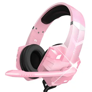 Tourya-casque d'écoute stéréo de Gaming G9000 Max, rose, écouteurs de Gaming pour PS4/VR, pour ordinateur, avec micro, pour PS5/PC/Xbox, livraison gratuite