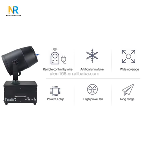 Gevv <span class=keywords><strong>2000W</strong></span> เครื่องทำหิมะในร่ม, เครื่องทำหิมะเจ็ทไฟฟ้าปืนใหญ่หิมะสำหรับเวทีผลพิเศษปืนใหญ่หิมะสำหรับงานแต่งงาน - Product Image 4