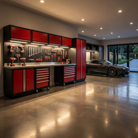 Armoire à outils en acier robuste pour garage avec chariot de mécanicien sur roues