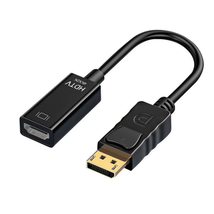 Adaptador 4K DP macho a HDTV DP 1,2 Computadora a pantalla Puerto de pantalla chapado en oro a HDTV Compatible Lenovo Dell HP pasivo - Product Image 1