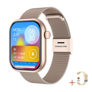 Montre connectée sport carrée 1,83 pouces avec appels Bluetooth, surveillance intelligente de la fréquence cardiaque, de la pression artérielle et de l'oxygène sanguin, connecteur <span class=keywords><strong>Monte</strong></span> - Product Image 1