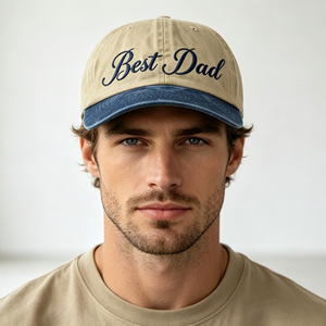Casquettes de papa pour la fête des pères, casquette de baseball brodée, cadeau pour les nouveaux parents, pour les couples, casquette en coton lavé, ajustable en différentes tailles - Product Image 4