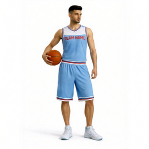 Ensemble d'uniformes de basketball unisexes respirants de haute qualité, sans manches, avec logo personnalisé, séchage rapide, anti-UV, anti-bactérien - Product Image 1