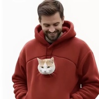 Nouvelle Arrivée 2026 : Ensemble Assorti Style Urbain Européen et Américain, Sweat à Capuche Doublé Polaire pour Animaux et Propriétaires