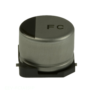 Condensador de Montaje Superficial SMD EEV-FC1A151P de 150 uF, 20%, 10V, Canal del Fabricante - Product Image 1