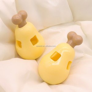 Interattivo durevole cane <span class=keywords><strong>Tumbler</strong></span> giocattolo denti molari gamba di pollo Design PP gomma TPR materiale per la perdita di cibo per animali domestici - Product Image 2
