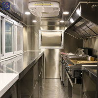 CAMPTRL Remorque alimentaire commerciale, café, hot-dogs, pizza, restaurant mobile, camion de restauration avec cuisine complète et salle de bain