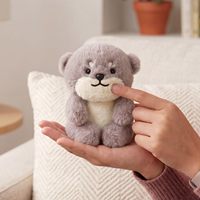 Peluche Otter, jouet en peluche doux pour enfants, adorable peluche Otter moelleuse pour la décoration du bureau et de la maison