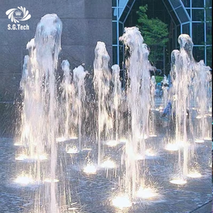 Fontaine extérieure commerciale S.G.Tech en acier inoxydable avec LED RGB et jets d'eau dansants pour aménagement paysager de lacs et centres de villégiature - Product Image 2