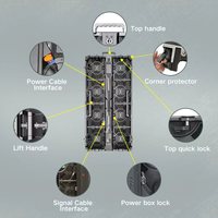 Outdoor LED-Bildschirm P3 91 Bühnen-Werbe-LED-Videowand 500x1000mm LED-Panel Hintergrund-LED-Bildschirm 12 Quadratmeter