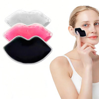 Compresse de gel PVC réutilisable en forme de lèvres personnalisée pour thérapie chaude et froide en soins de beauté