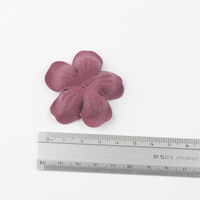 Coréen Velours Microfibre Cuir Fleur Appliques Mince Cinq Pétale Tissu Patchs En Relief pour DIY Cheveux Accessoires Bandeau