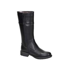 Stivali da ragazza Ferre FB-273 neri in pelle a metà polpaccio - Product Image 6