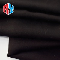 Keqiao Reiy Fourniture Professionnelle Confortable 67 "Nida Jet Black Terylene 100% Polyester Tissu Tissé pour Abayas Noires
