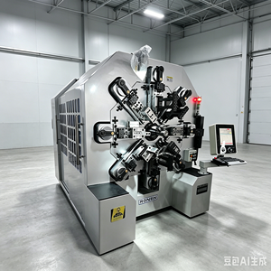 Máquina de bobinado de resortes sin levas ni brazos oscilantes, con accionamiento multi-servo independiente, para alambres de diámetro 0.2-10.0mm y detección de precisión - Product Image 3