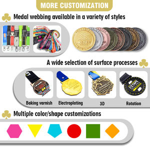 Medallas Deportivas Personalizadas para Maratón de 5K y 10K y Fútbol, Fabricante de Medallas de Oro para Finalistas, Artesanía en Metal Premium con Diseño Elegante - Product Image 4