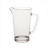 Carafe à eau froide et pichet à bière en plastique PC, compatible réfrigérateur, qualité alimentaire, capacité 1,7 L, design moderne, récipient à boissons